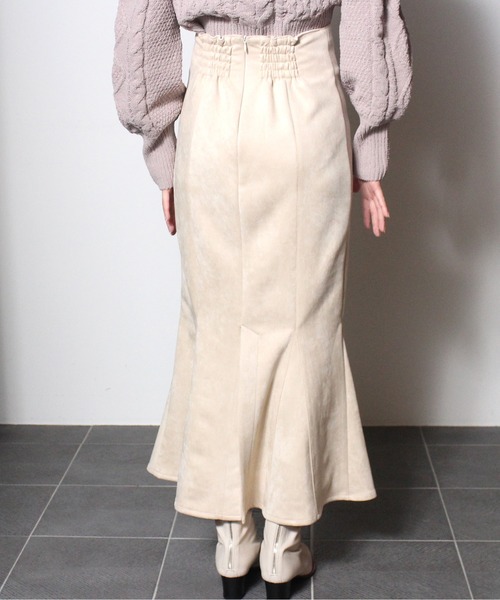 NOMAE（ノーマエ）の「スエードポンチマーメイドスカート（スカート・レディース・ブラック/ベージュ/ライトブラウン/グレー/ホワイト/ライトブルー・FREE）」の21枚目の写真
