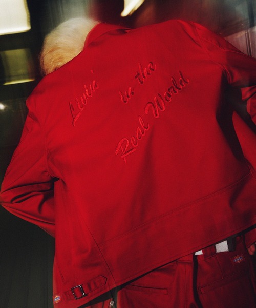 ディッキーズ　ライダースDickies x FOR THE WEEKEND Dickies（ディッキーズ）の「DICKIES DOUBLE RIDERS JACKET