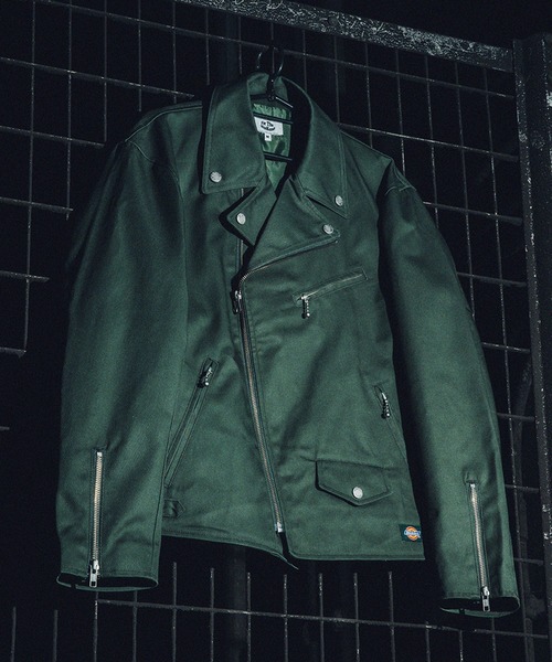 Dickies(ディッキーズ)の「DICKIES DOUBLE RIDERS JACKET(ライダースジャケット・メンズ・ブラック/レッド/オリーブ・LARGE/MEDIUM)」の11枚目の写真