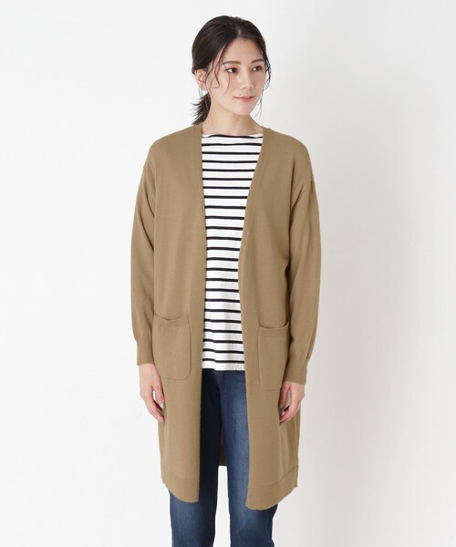 SHOO・LA・RUE（シューラルー）の「◆もちもちニットカーディガン（カーディガン/ボレロ・レディース・ブラック/ダークブラウン/モスグリーン/サンドベージュ/マスタード/ピンク系・00）」の11枚目の写真