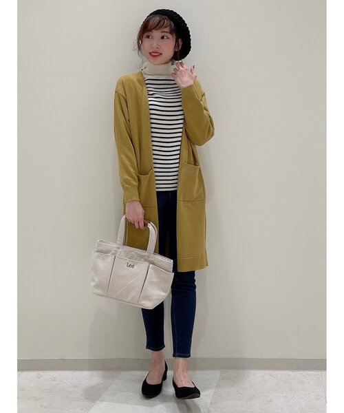 SHOO・LA・RUE（シューラルー）の「◆もちもちニットカーディガン（カーディガン/ボレロ・レディース・ブラック/ダークブラウン/モスグリーン/サンドベージュ/マスタード/ピンク系・00）」の10枚目の写真