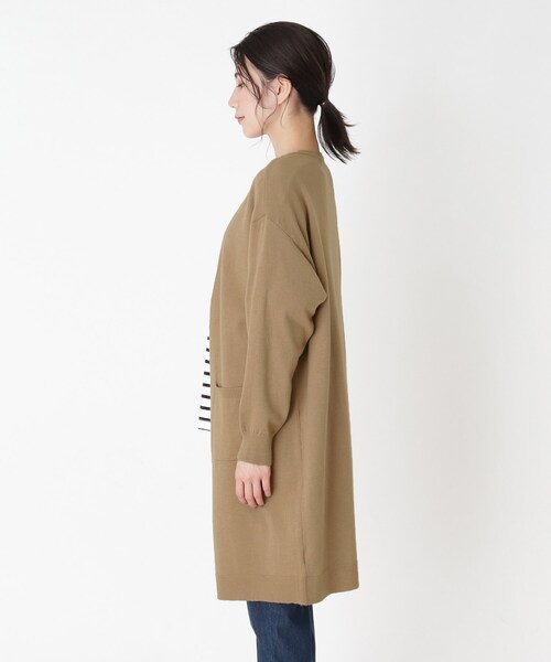 SHOO・LA・RUE（シューラルー）の「◆もちもちニットカーディガン（カーディガン/ボレロ・レディース・ブラック/ダークブラウン/モスグリーン/サンドベージュ/マスタード/ピンク系・00）」の13枚目の写真