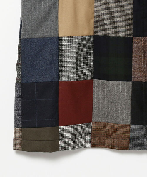 美品✨ビームスプラス　ロングコート　バルマカンコート　チェック　パッチワーク BEAMS PLUS（ビームスプラス）の「BEAMS PLUS / パッチワーク
