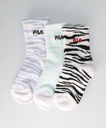 FILA | 【FILA】ゼブラ柄クォーターソックス3点セット(ソックス/靴下)