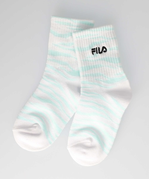 FILA（フィラ）の「【FILA】ゼブラ柄クォーターソックス3点セット（ソックス/靴下・キッズ・ブルー・M/L）」の4枚目の写真