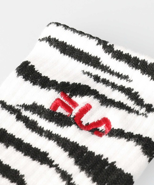 FILA（フィラ）の「【FILA】ゼブラ柄クォーターソックス3点セット（ソックス/靴下・キッズ・ブルー・M/L）」の7枚目の写真