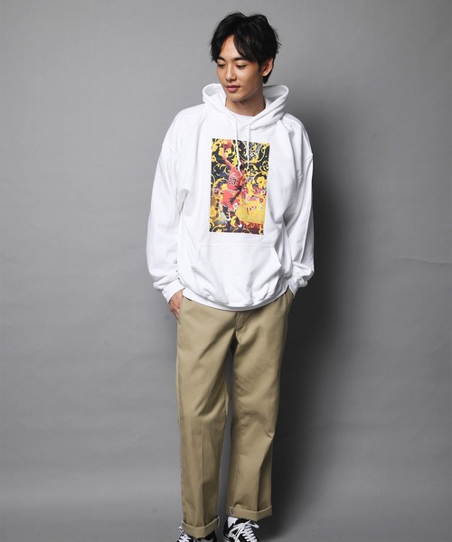 JACKROSE（ジャックローズ）の「R MAX CLOTHING-プルパーカー【JORDAN】（パーカー・メンズ・ホワイト/ブラック/グレー・M/L/XL）」の18枚目の写真