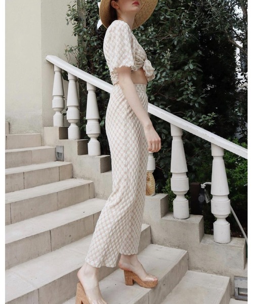 epine（エピヌ）の「piping summer set up（カーディガン/ボレロ・レディース・ベージュ・FREE）」の6枚目の写真