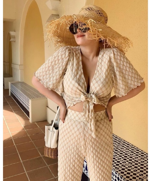 epine（エピヌ）の「piping summer set up（カーディガン/ボレロ・レディース・ベージュ・FREE）」の11枚目の写真