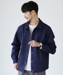 ストレッチフェイクスエードコーチジャケット