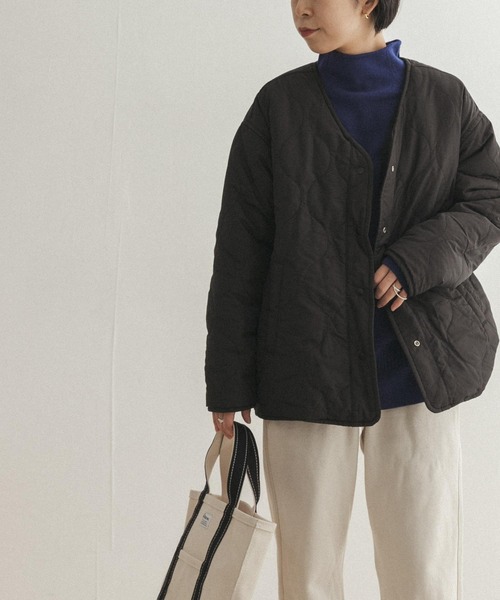 FORK&SPOON(フォークアンドスプーン)の「FORK&SPOON リバーシブルボアVネックブルゾン(ブルゾン・レディース・ホワイト系その他/グリーン系その他/ブルー系その他・ONE)」の11枚目の写真