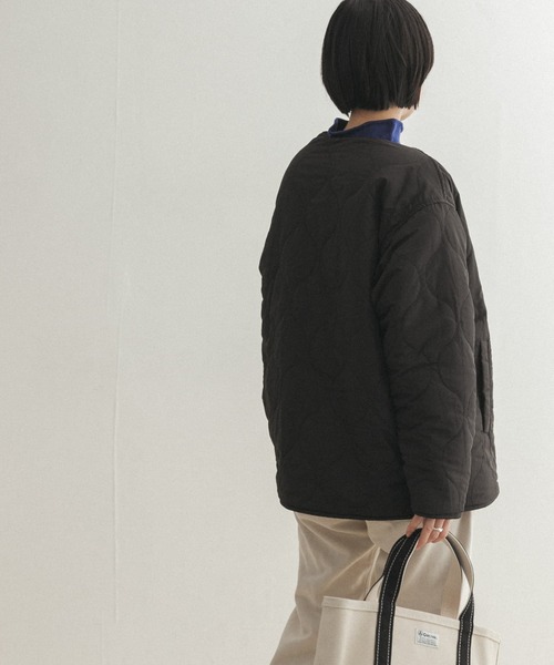 FORK&SPOON(フォークアンドスプーン)の「FORK&SPOON リバーシブルボアVネックブルゾン(ブルゾン・レディース・ホワイト系その他/グリーン系その他/ブルー系その他・ONE)」の14枚目の写真