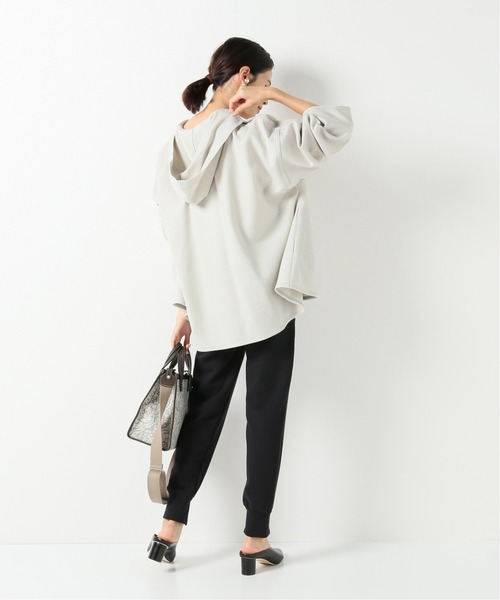 IENA(イエナ)の「ストレッチ裏毛スエットパンツ(スウェットパンツ・レディース・ブラック/チャコールグレー・36/38)」の8枚目の写真