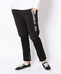 1piu1uguale3 RELAX | 1PIU1UGUALE3 RELAX/ウノピゥ ウノ ウグァーレ トレ リラックス/RHINESTONE ZIP SIDELINE LOGO INNER COTTON PANTS(その他パンツ)