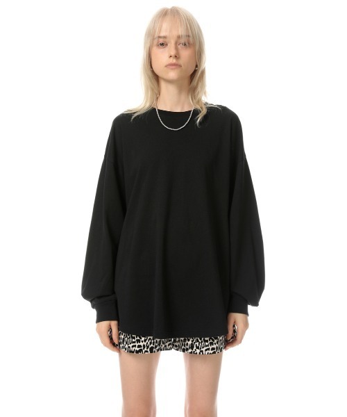 SLY（スライ）の「ROUND HEM CUT TOPS ラウンドヘムカット トップス（Tシャツ/カットソー・レディース・ブラック/オフホワイト/ピンク/ブラック系その他2・FREE）」の17枚目の写真