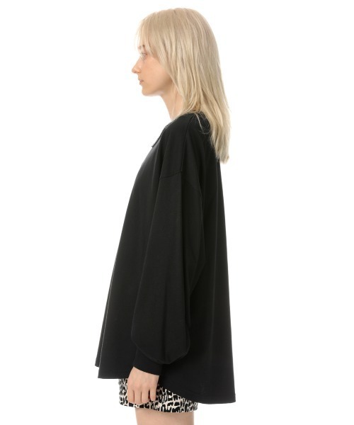 SLY（スライ）の「ROUND HEM CUT TOPS ラウンドヘムカット トップス（Tシャツ/カットソー・レディース・ブラック/オフホワイト/ピンク/ブラック系その他2・FREE）」の21枚目の写真