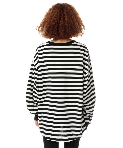 SLY（スライ）の「ROUND HEM CUT TOPS ラウンドヘムカット トップス（Tシャツ/カットソー・レディース・ブラック/オフホワイト/ピンク/ブラック系その他2・FREE）」の9枚目の写真