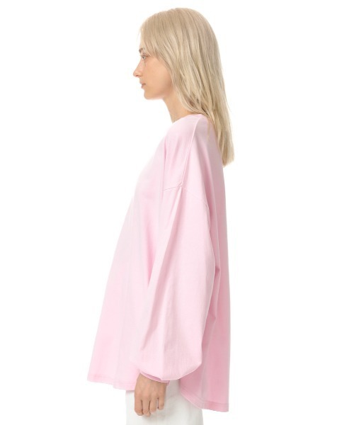 SLY（スライ）の「ROUND HEM CUT TOPS ラウンドヘムカット トップス（Tシャツ/カットソー・レディース・ブラック/オフホワイト/ピンク/ブラック系その他2・FREE）」の13枚目の写真