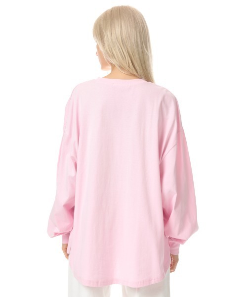 SLY（スライ）の「ROUND HEM CUT TOPS ラウンドヘムカット トップス（Tシャツ/カットソー・レディース・ブラック/オフホワイト/ピンク/ブラック系その他2・FREE）」の16枚目の写真