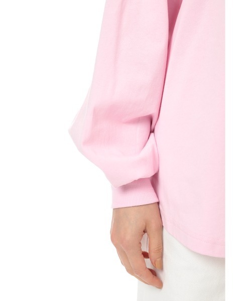 SLY（スライ）の「ROUND HEM CUT TOPS ラウンドヘムカット トップス（Tシャツ/カットソー・レディース・ブラック/オフホワイト/ピンク/ブラック系その他2・FREE）」の10枚目の写真