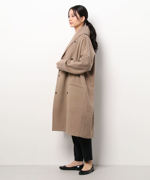 note et silence （ノートエシロンス）の「◇【 AMB100貨 】shawl collar wide coat（その他アウター・レディース・ベージュ・FREE）」の16枚目の写真