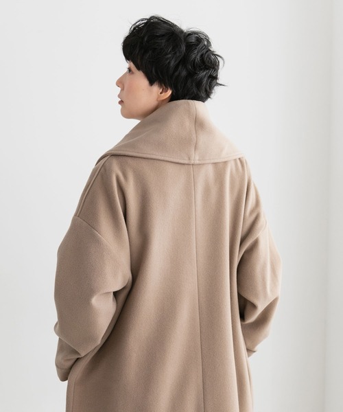 note et silence （ノートエシロンス）の「◇【 AMB100貨 】shawl collar wide coat（その他アウター・レディース・ベージュ・FREE）」の5枚目の写真