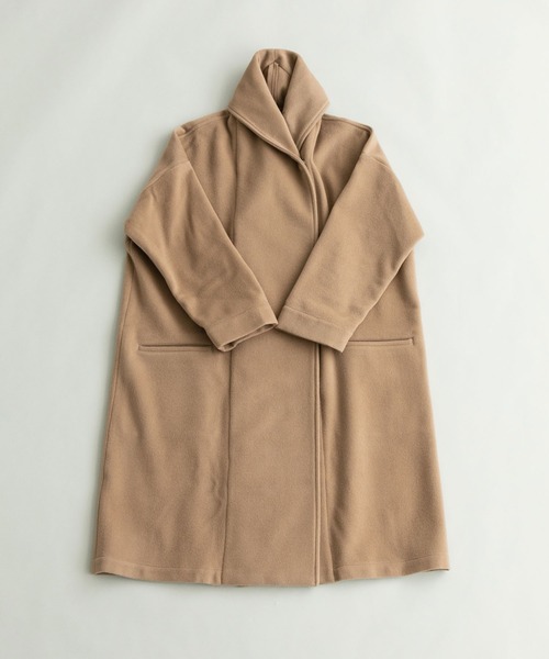 note et silence （ノートエシロンス）の「◇【 AMB100貨 】shawl collar wide coat（その他アウター・レディース・ベージュ・FREE）」の3枚目の写真