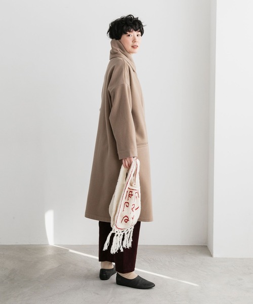 note et silence （ノートエシロンス）の「◇【 AMB100貨 】shawl collar wide coat（その他アウター・レディース・ベージュ・FREE）」の17枚目の写真