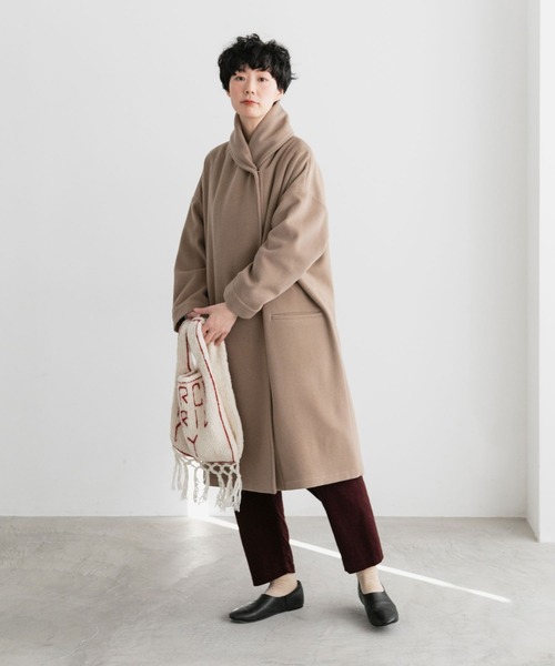 note et silence （ノートエシロンス）の「◇【 AMB100貨 】shawl collar wide coat（その他アウター・レディース・ベージュ・FREE）」の14枚目の写真