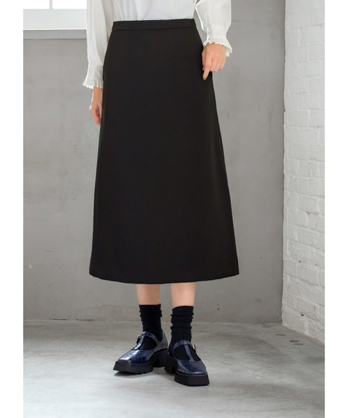 STYLE DELI（スタイルデリ）の「【LUXE】76cm丈ダブルクロスAラインスカート（スカート・レディース・ブラック/ベージュ系その他・SMALL/MEDIUM/X-SMALL）」の4枚目の写真