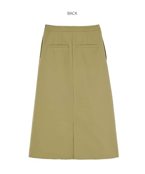 STYLE DELI（スタイルデリ）の「【LUXE】76cm丈ダブルクロスAラインスカート（スカート・レディース・ブラック/ベージュ系その他・SMALL/MEDIUM/X-SMALL）」の5枚目の写真
