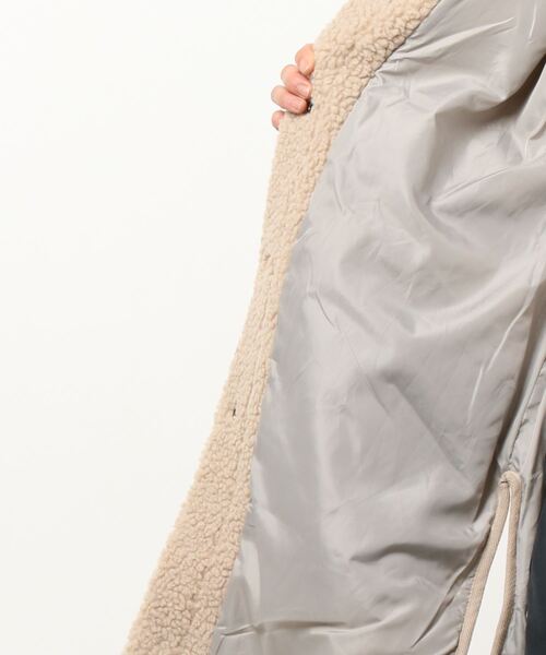 notch.(ノッチ)の「ボアビッグベスト(ダウンベスト・レディース・ベージュ/ブラウン・M)」の3枚目の写真