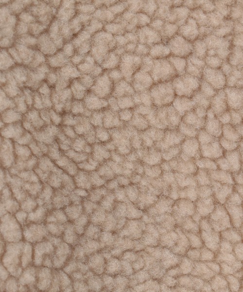 notch.(ノッチ)の「ボアビッグベスト(ダウンベスト・レディース・ベージュ/ブラウン・M)」の8枚目の写真