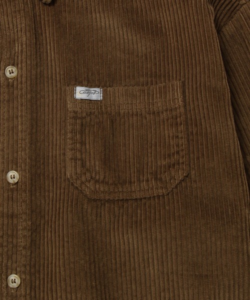 Cal Top（キャルトップ）の「【アウトレット店舗・WEB限定】【CalTop】コーデュロイ ロングスリーブシャツ（シャツ/ブラウス・メンズ・オリーブ/ダークブラウン/ブラック・L/M）」の9枚目の写真