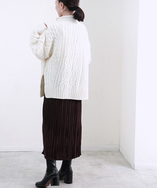 Fizz（フィズ）の「【Fizz/フィズ】 バイアスケーブルハイネック