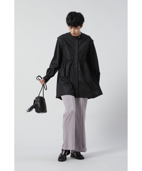 ROSE BUD（ローズバッド）の「Ｏ－ＬＳＨ－２１６０３（チュニック・レディース・ホワイト/ブラック/パープル・FREE）」の8枚目の写真