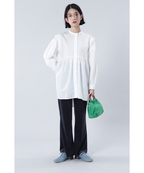 ROSE BUD（ローズバッド）の「Ｏ－ＬＳＨ－２１６０３（チュニック・レディース・ホワイト/ブラック/パープル・FREE）」の6枚目の写真