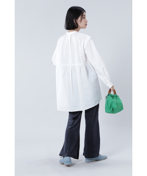 ROSE BUD（ローズバッド）の「Ｏ－ＬＳＨ－２１６０３（チュニック・レディース・ホワイト/ブラック/パープル・FREE）」の7枚目の写真