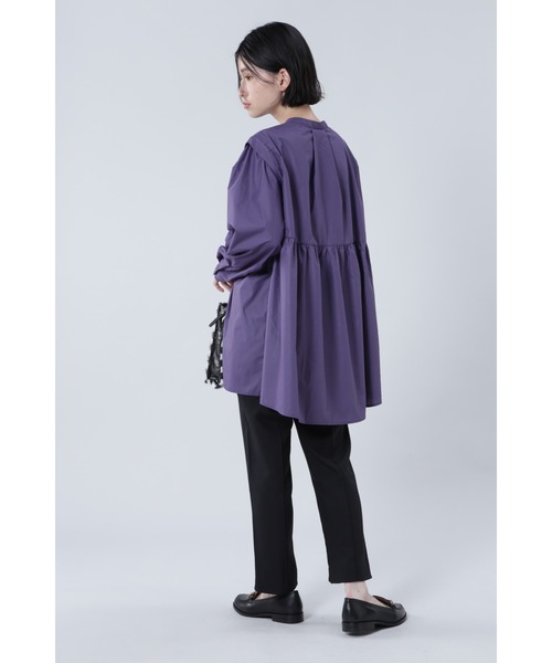 ROSE BUD（ローズバッド）の「Ｏ－ＬＳＨ－２１６０３（チュニック・レディース・ホワイト/ブラック/パープル・FREE）」の11枚目の写真