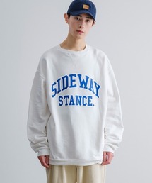 SIDEWAY STANCE | 【SIDEWAY STANCE】カレッジロゴ オーバーサイズ スウェット トレーナー(スウェット)
