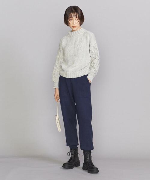 BEAUTY&YOUTH UNITED ARROWS（ビューティーアンドユースユナイテッドアローズ）の「BY スムースニット パンツ -ウォッシャブル-（その他パンツ・レディース・ネイビー/グレー・FREE）」の12枚目の写真
