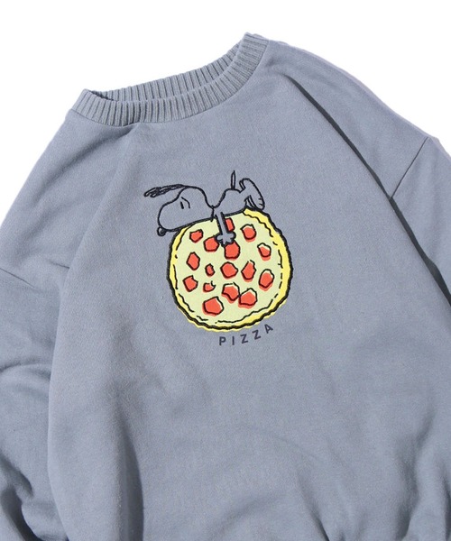 F.O.KIDS(エフオーキッズ)の「F.O.KIDS/エフオーキッズ PEANUTSコラボ FOOD3柄トレーナー プリントスウェット 裏起毛(スウェット・キッズ・ブラウン/ブルー/キナリ・140/120)」の3枚目の写真