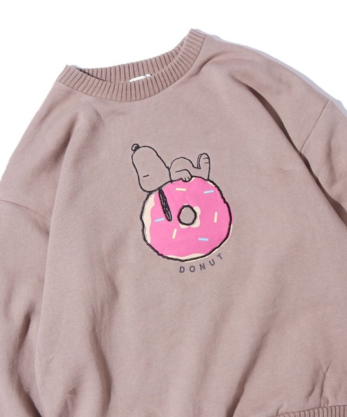 F.O.KIDS(エフオーキッズ)の「F.O.KIDS/エフオーキッズ PEANUTSコラボ FOOD3柄トレーナー プリントスウェット 裏起毛(スウェット・キッズ・ブラウン/ブルー/キナリ・140/120)」の13枚目の写真