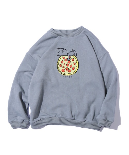 F.O.KIDS(エフオーキッズ)の「F.O.KIDS/エフオーキッズ PEANUTSコラボ FOOD3柄トレーナー プリントスウェット 裏起毛(スウェット・キッズ・ブラウン/ブルー/キナリ・140/120)」の15枚目の写真