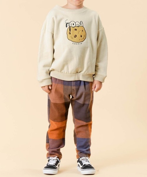 F.O.KIDS(エフオーキッズ)の「F.O.KIDS/エフオーキッズ PEANUTSコラボ FOOD3柄トレーナー プリントスウェット 裏起毛(スウェット・キッズ・ブラウン/ブルー/キナリ・140/120)」の17枚目の写真