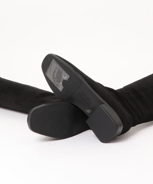 STACCATO (スタッカート) スエード クリアヒール ニーハイブーツ 割引