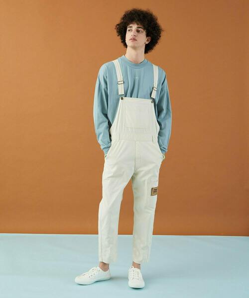 FRAPBOIS(フラボア)の「ムーブカラー サロペット(サロペット/オーバーオール・レディース・オリーブ/ピンク/クリーム・1/2/3)」の10枚目の写真