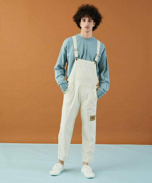 FRAPBOIS(フラボア)の「ムーブカラー サロペット(サロペット/オーバーオール・レディース・オリーブ/ピンク/クリーム・1/2/3)」の7枚目の写真