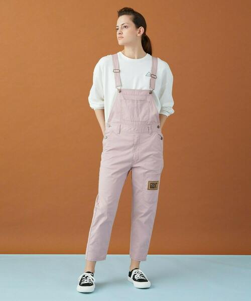 FRAPBOIS(フラボア)の「ムーブカラー サロペット(サロペット/オーバーオール・レディース・オリーブ/ピンク/クリーム・1/2/3)」の18枚目の写真