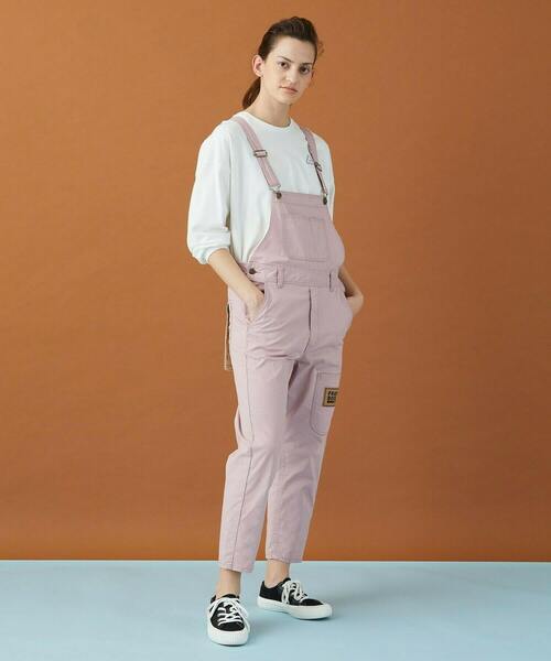 FRAPBOIS(フラボア)の「ムーブカラー サロペット(サロペット/オーバーオール・レディース・オリーブ/ピンク/クリーム・1/2/3)」の17枚目の写真